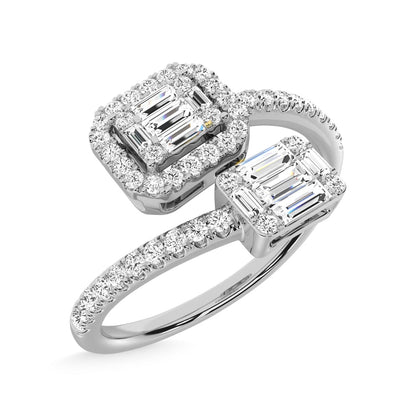 14K White Gold Diamond 1/2 Ct.Tw. Fashion Ring