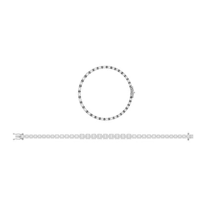 14K White Gold Diamond 2 1/3 Ct.Tw. Fashion Bracelet