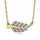 10K Yellow Gold Diamond 1/20 Ct.Tw. Fashion Necklace (18 inches)