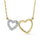 10K Yellow Gold Diamond 1/50 Ct.Tw. Heart Necklace (18 inches