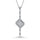 14K White Gold Diamond 3/8.Ct. Tw. Fashion Pendant