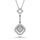 14K White Gold Diamond 1/4.Ct. Tw. Fashion Pendant