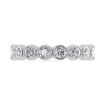 14K White Gold Diamond 1.Ct. Tw. Men?s Machine Band