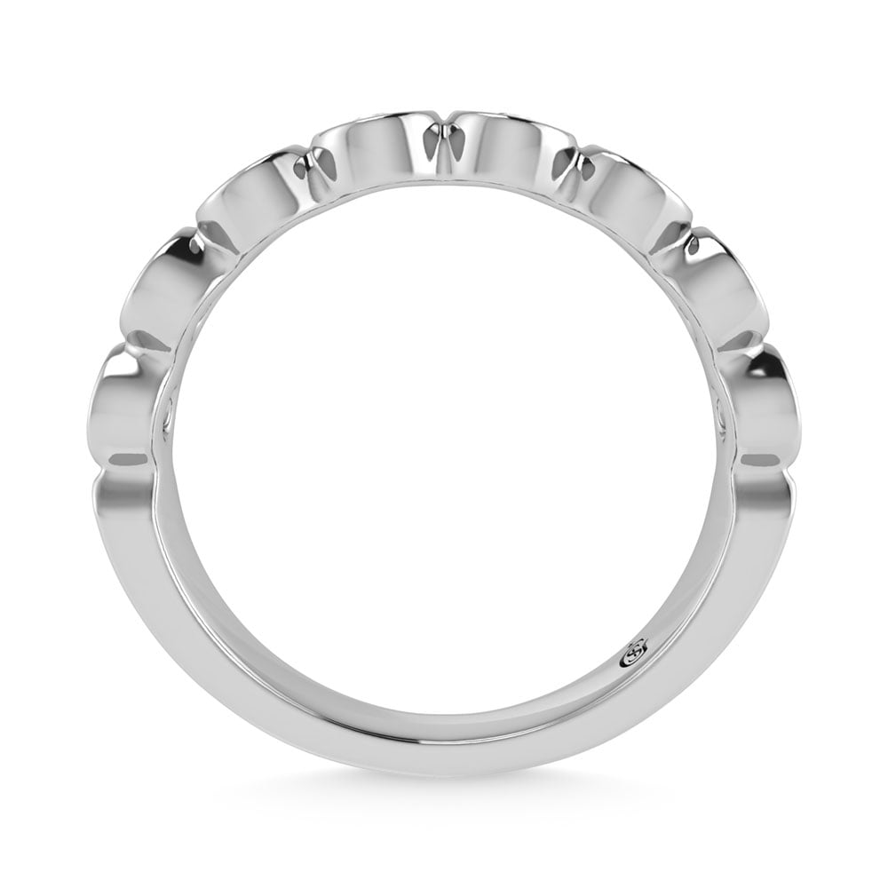 14K White Gold Diamond 1.Ct. Tw. Men?s Machine Band