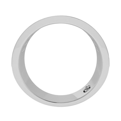 14K White Gold Diamond 3/4.Ct. Tw. Men?s Machine Band