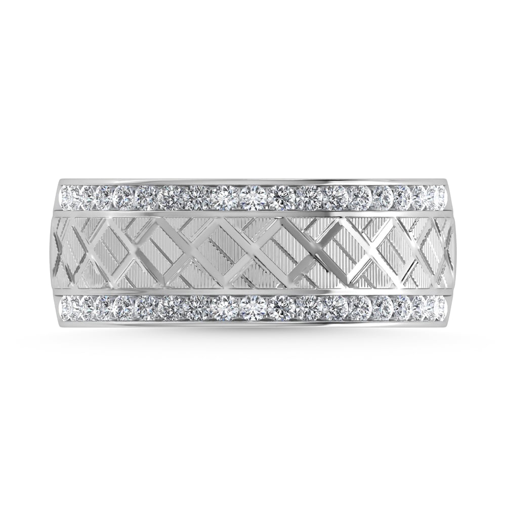 14KT 1/2CT MACHINE GENTS MACHINE CREATIVE BAND