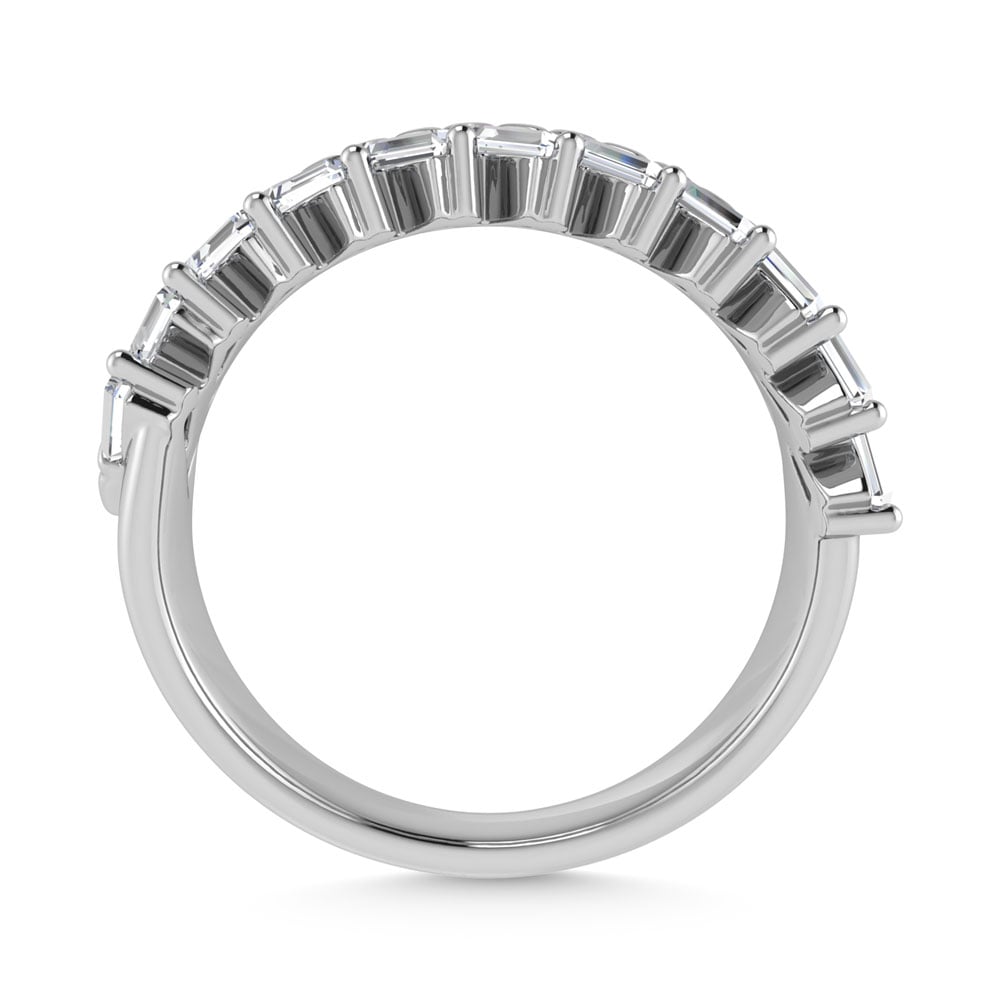 14K White Gold Diamond 1/3.Ct. Tw. Men?s Machine Band