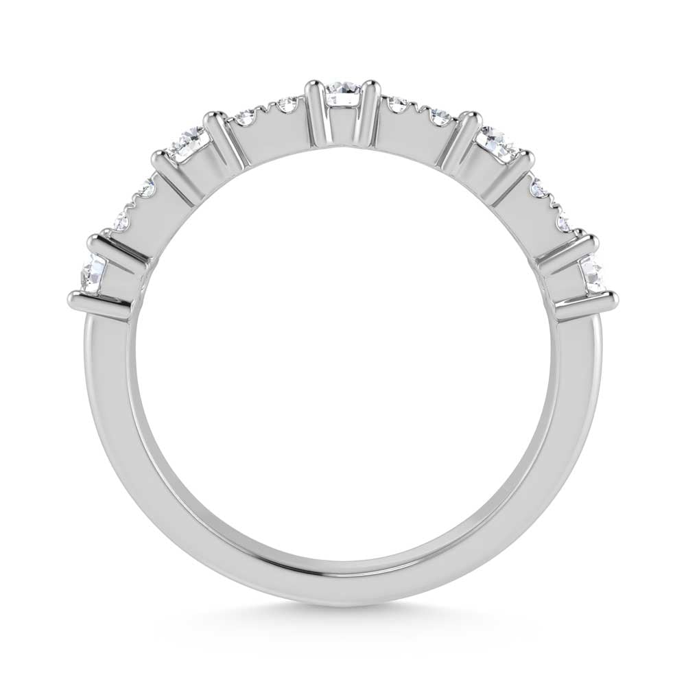 14K White Gold Diamond 1/2 Ct. Tw. Stackable Band