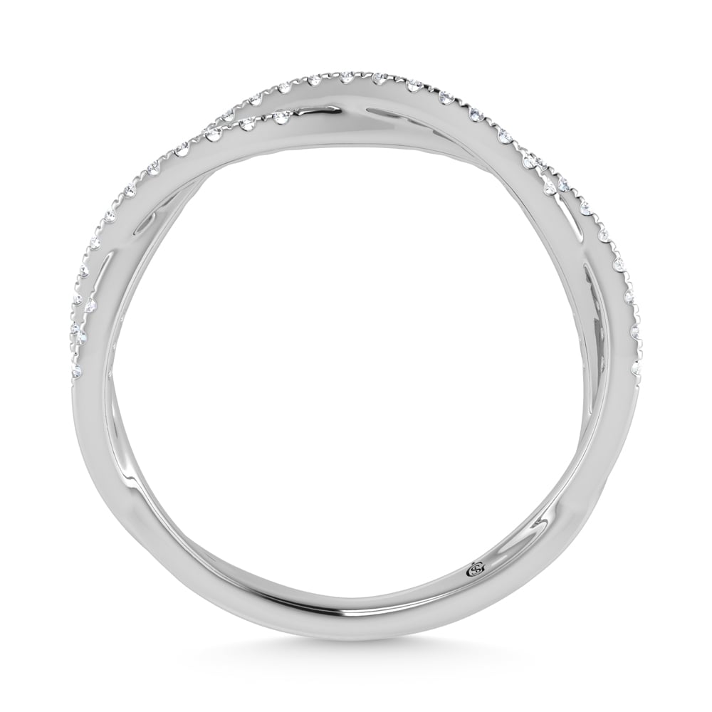 14K White Gold Diamond 1/5 Ct. Tw. Stackable Band