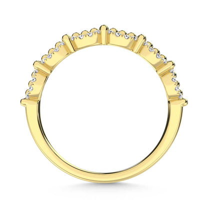 10K Yellow Gold Diamond 1/10 Ct. Tw. Stackable Band