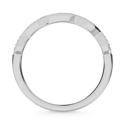 14K White Gold Diamond 1/6 Ct. Tw. Stackable Band