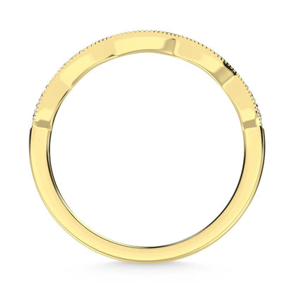 14K Yellow Gold Diamond 1/6 Ct. Tw. Stackable Band