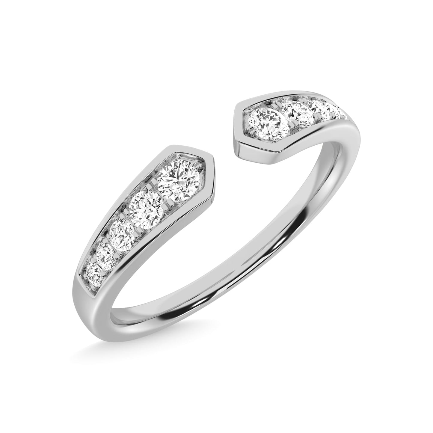 Diamond 1/5 Ct.Tw. Stackable Band in 10K White Gold