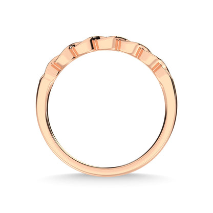 14K Rose Gold Diamond 1/20 Ct.Tw. Stackable Band
