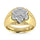 10K Yellow Gold Diamond 1/2 Ct. Tw. Men?s Fashion Ring