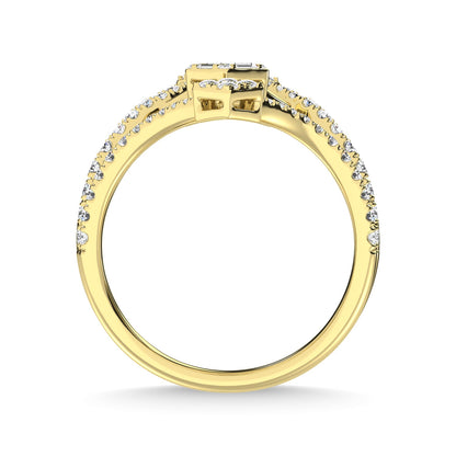 14K Yellow Gold Diamond 3/4 Ct.Tw. Fashion Ring
