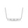14K White Gold Diamond 1/4 Ct.Tw. Fashion Necklace