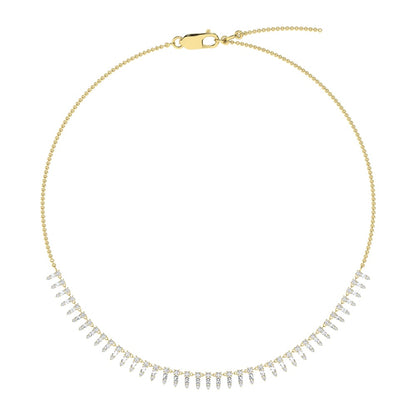 14K Yellow Gold Diamond 1 1/2 Ct.Tw. Fashion Necklace