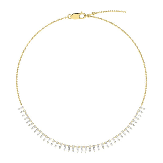 14K Yellow Gold Diamond 1 1/2 Ct.Tw. Fashion Necklace