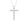 14K White Gold Diamond 1/2 Ct.Tw. Cross Pendant