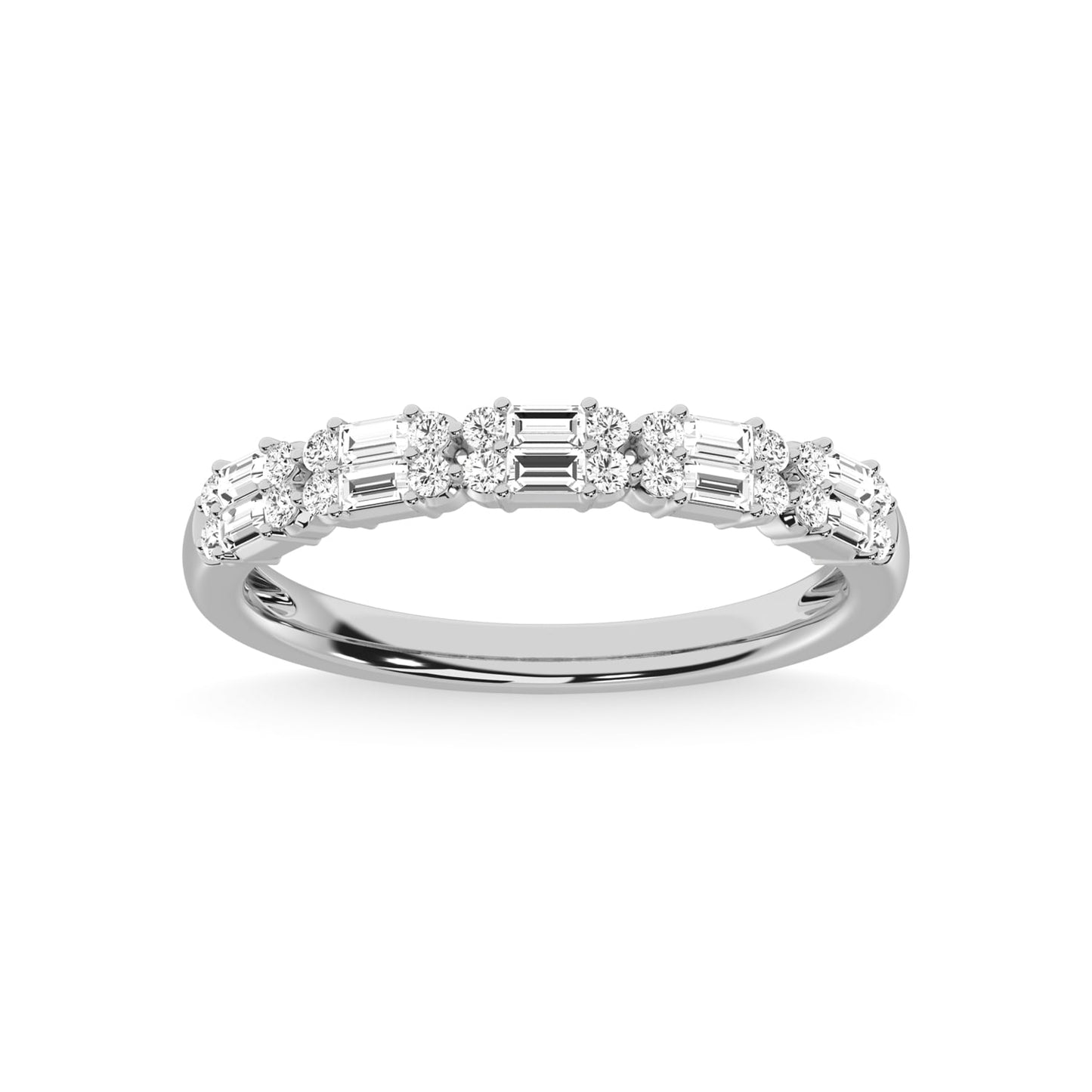 14K White Gold Diamond 1/3 Ct.Tw. Fashion Band