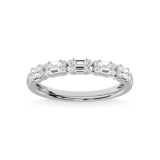 14K White Gold Diamond 1/3 Ct.Tw. Fashion Band