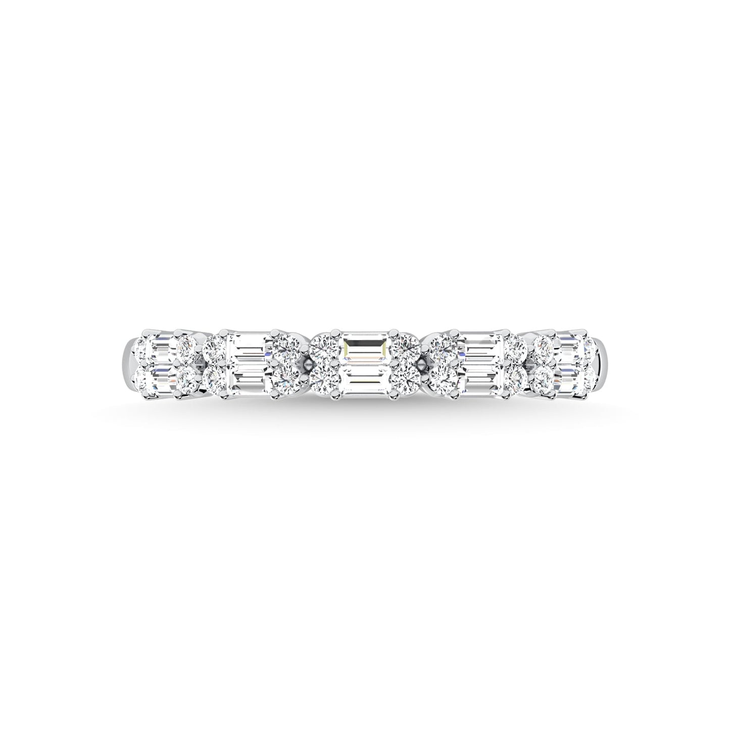 14K White Gold Diamond 1/3 Ct.Tw. Fashion Band