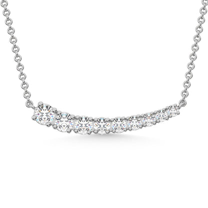 14K White Gold 1/2 Ct.Tw. Diamond Fashion Necklace
