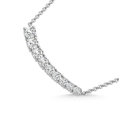 14K White Gold 1/2 Ct.Tw. Diamond Fashion Necklace