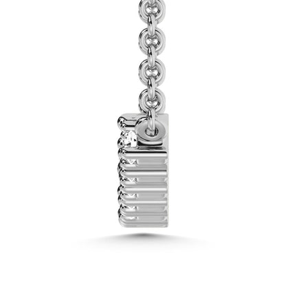 14K White Gold 1/2 Ct.Tw. Diamond Fashion Necklace