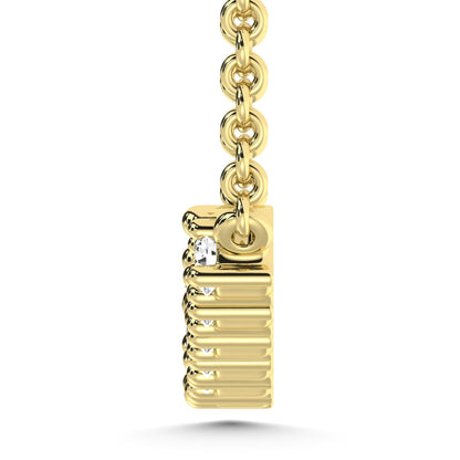 14K Yellow Gold 1/2 Ct.Tw. Diamond Fashion Necklace