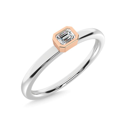 14K Two Tone Diamond 1/10 Ct.Tw. Anniversary Ring