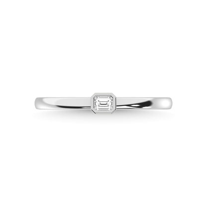 14K White Gold Diamond 1/10 Ct.Tw. Anniversary Ring