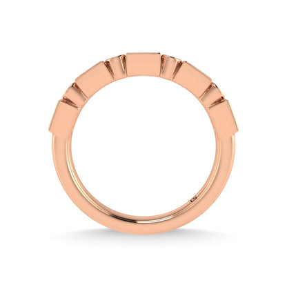 14K Rose Gold Diamond 1/4 Ct.Tw. Stackable Band