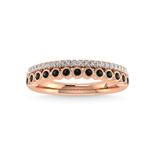 14K Rose Gold Diamond 1/3 Ct.Tw. Stackable Band