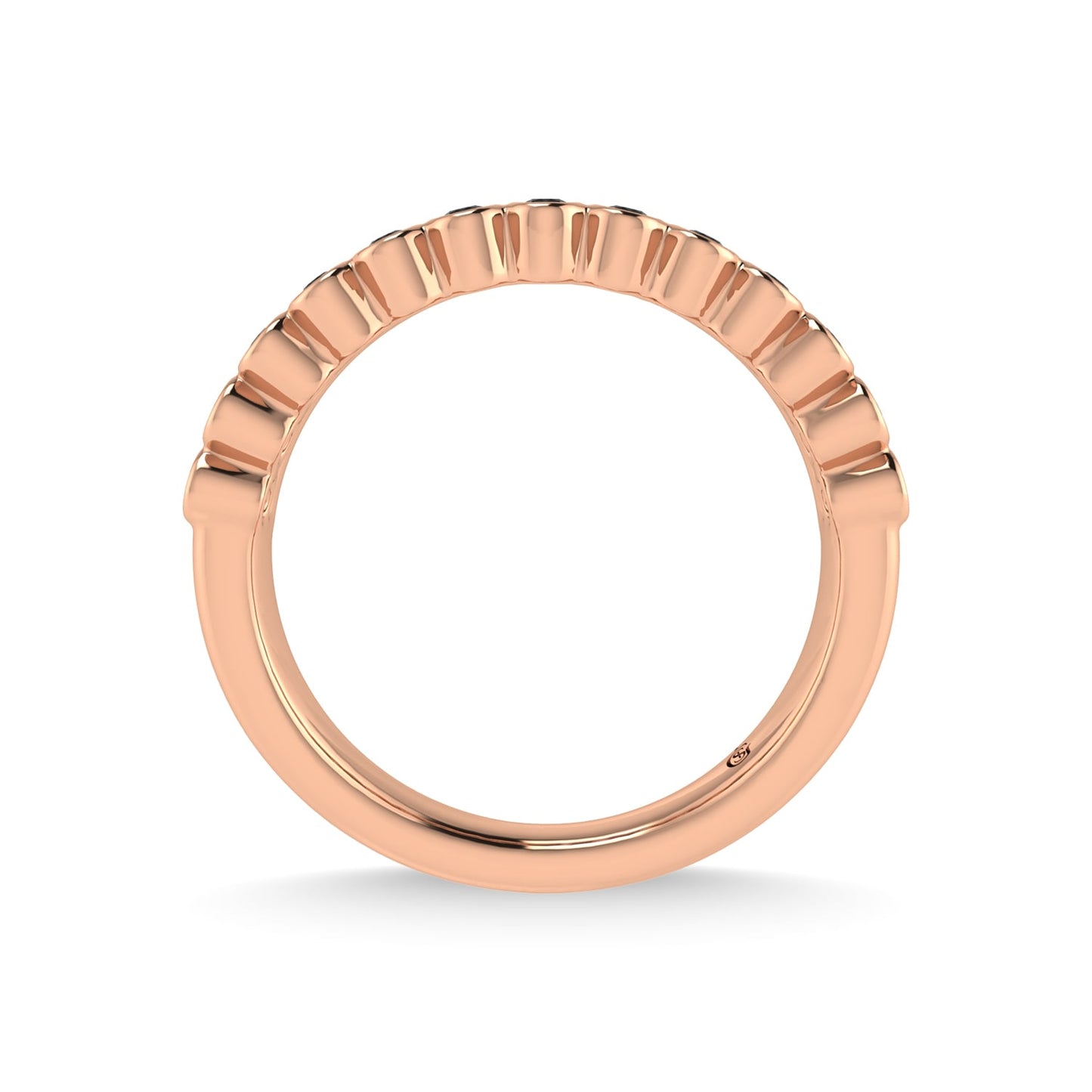 14K Rose Gold Diamond 1/3 Ct.Tw. Stackable Band