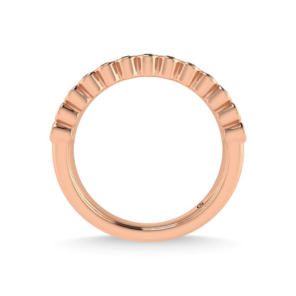 14K Rose Gold Diamond 1/3 Ct.Tw. Stackable Band