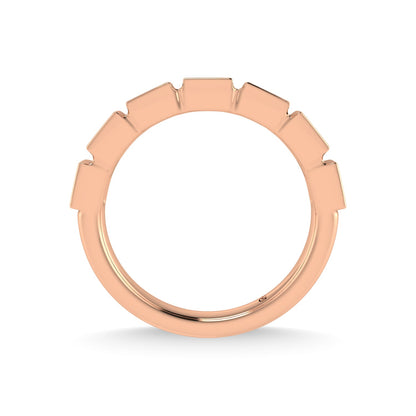 14K Rose Gold Diamond 1/4 Ct.Tw. Stackable Band