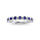 14K White Gold Blue Sapphire 5/8 Ct.Tw. Stackable Band