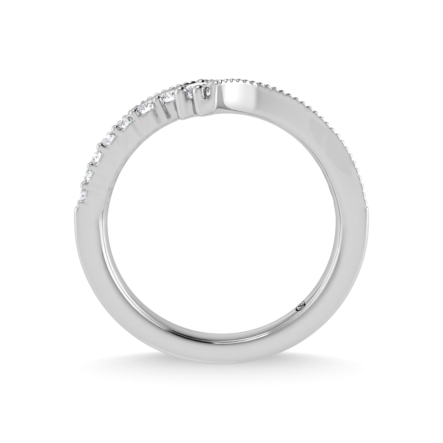 14K White Gold Diamond 3/8 Ct.Tw. Fashion Ring