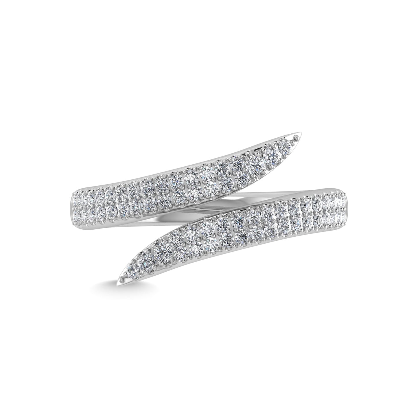 14K White Gold Diamond 1/3 Ct.Tw. Fashion Ring