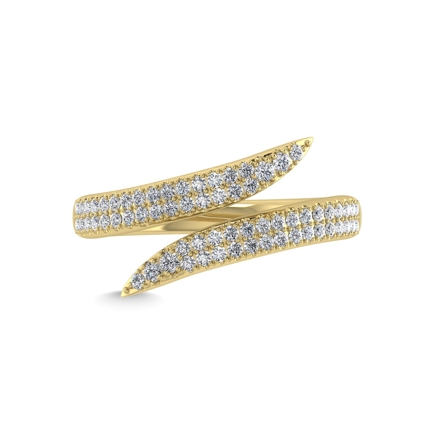 14K Yellow Gold Diamond 1/3 Ct.Tw. Fashion Ring