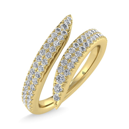 14K Yellow Gold Diamond 1/3 Ct.Tw. Fashion Ring