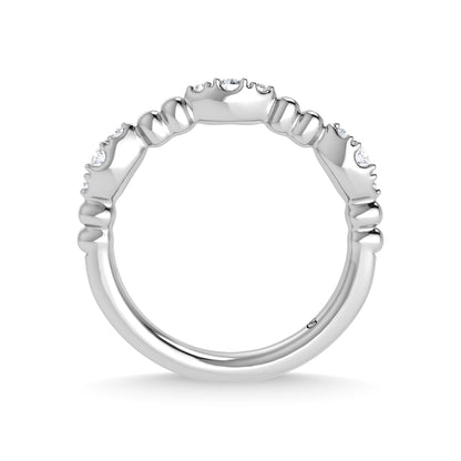 14K White Gold Diamond 1/5 Ct.Tw. Stackable Band
