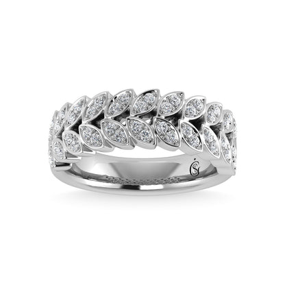 14K White Gold Diamond 3/8 Ct.Tw. Fashion Ring