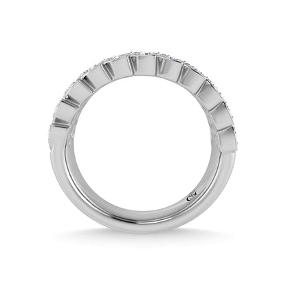 14K White Gold Diamond 3/8 Ct.Tw. Fashion Ring