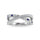 14K White Gold Diamond and Blue Sapphire 3/8 Ct.Tw. Fashion Ring