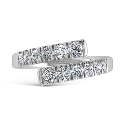 14K White Gold Diamond 7/8 Ct.Tw. Fashion Ring
