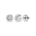 14K White Gold Diamond 1/10 Ct.Tw. Stud Earrings