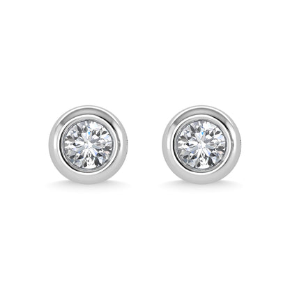 14K White Gold Diamond 1/3 Ct.Tw. Stud Earrings